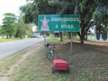 Rivas, Nicaragua, furthest south point of Ted’s 24th long distance bike trip.