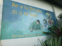 Sign on building in Moyogalua, Nicaragua