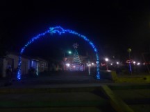 Christmas lights in Moyogalua, Nicaragua