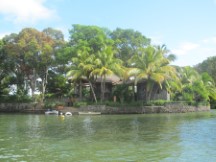 Tourist area in Lake Nicaragua at Islands near Granada.