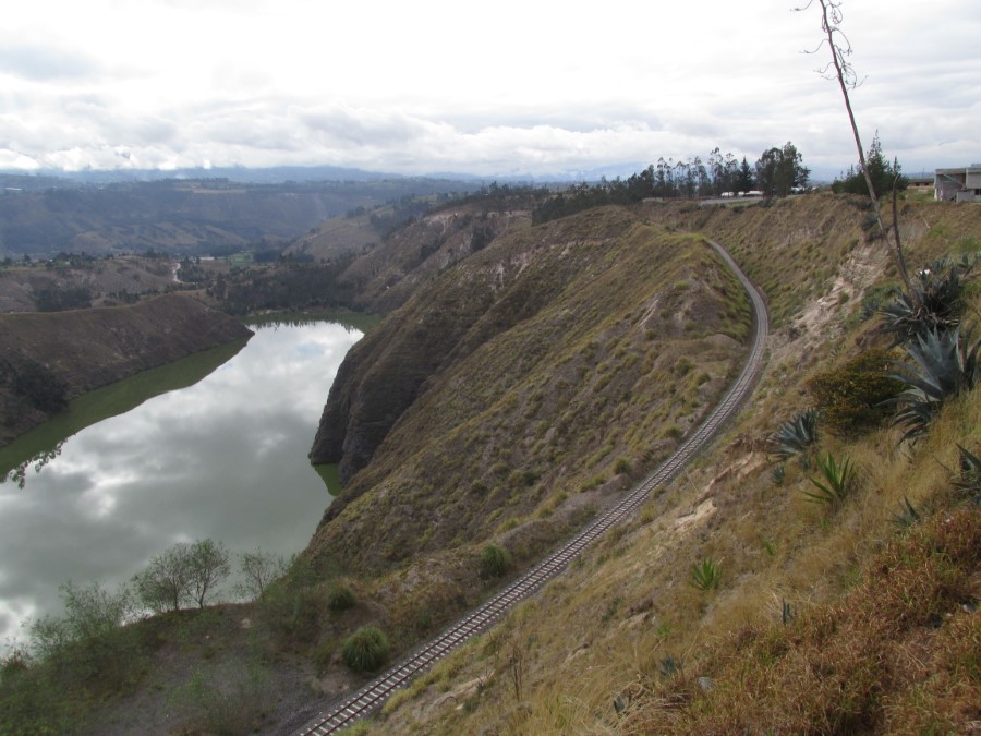 Train tracks south of Quito, Ecuador