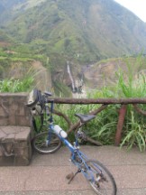 Waterfall between Banos, Ecuador to Puyo, Ecuador