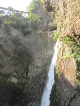 Pailon Del Diablo waterfall near Banos, Ecuador.