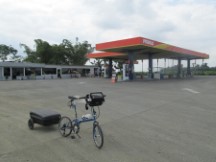 Gas Station where Ted got food (Normal groceries for Ted was from gas station stores, since they normally have change and it is easy to watch bike).