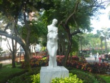 Statues at Malecon 2000 in Guayaquil, Ecuador.