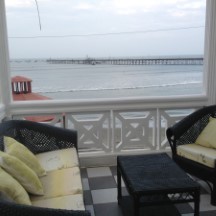 The view from the Gran Hotel lobby in Pacasmayo, Peru.