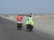 The French man with his Mexican lady heading north again.