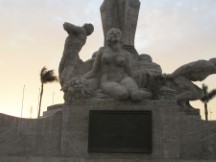 Statue in park at Huanchaco, Peru.