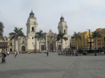 Church in historic center of Lima, Peru.