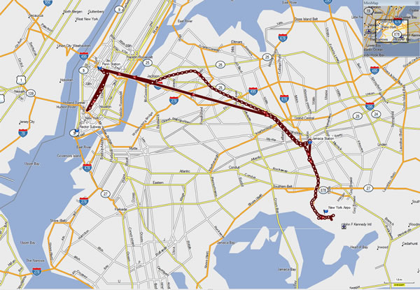 Day 0, New York City, JFK to World Trade Center