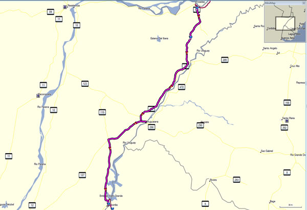 Day 9, Tuesday, November 24, 2015 - Near Posada, Argentina to Concordia, Argentina