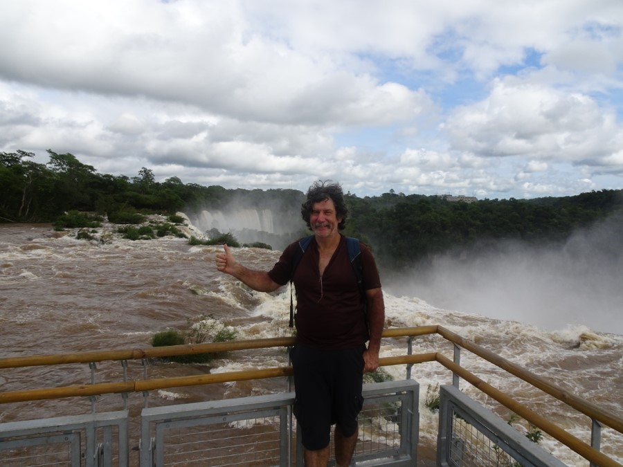Ted at Iguazu falls in Argentina.