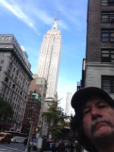 Ted in New York City, with the Empire state building in the background.