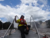 Ted on the Grand Adventrue raft at Iguazu falls in Argentina.
