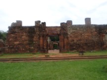Ruins at Jesuitical Ruins Park in San Ignacio, Argentina.