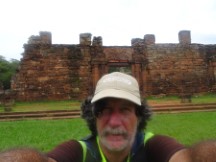 Ted at ruins of Jesuitical Ruins Park in San Ignacio, Argentina.