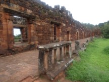 Ruins at Jesuitical Ruins Park in San Ignacio, Argentina.