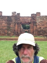Ted at ruins of Jesuitical Ruins Park in San Ignacio, Argentina.