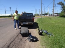 Man that gave Ted a ride from Salto Grande Dam on the boarder of Argentina to Salto, Uruguay.  Ted was not allowed to cycled over the Dam.
