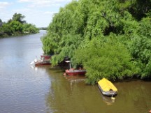 Boats on Urugauy River in Carmelo, Uruguay.
