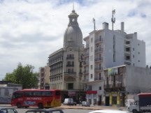 Building near Palacio Legislativo building in Montevideo, Uruguay.