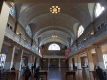 Entry hall at Ellis Island museum near New York City.