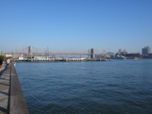 Brooklyn Bridge seen from New York City.