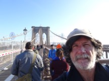 Ted on the Brooklyn Bridge in New York City.