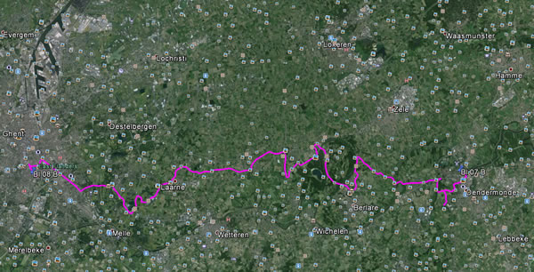 Day 16, Sunday, May 22, 2016 – Cycling Track –Dendermonde, Belgium to Ghent, Belgium