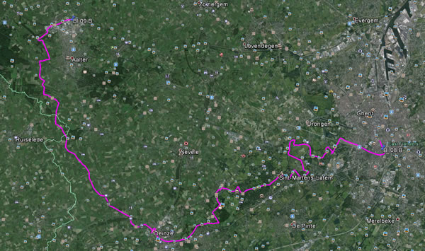 Day 17, Monday, May 23, 2016 – Cycling Track – Ghent, Belgium to Alterbrug, Belgium
