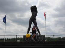 Belgium – Statue that needed to be moved from near a highway. It distracted traffic and is now located on a canal bike trail