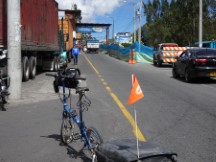 The Colombia border between Tulcan, Ecuador and Ipiales, Colombia.