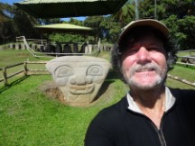 Ted at the Archeologic Park that is closest to San Agustin, Colombia.