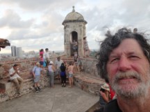 Ted at Castillo de San Felipe de Barajas in Cartagena, Colombia.