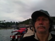 Ted in Kuna Village of the largest San Blas Island, Panama.