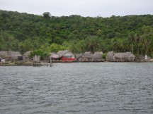 Kuna Village of the largest San Blas Island, Panama.
