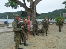 Lady from San Blas Adventure tour with Militants in Sapzurro, Colombia.