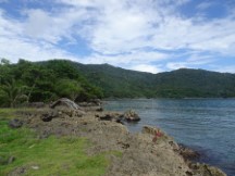 Waterfront of La Miel, Panama.