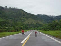 Landing strip at airport of Capurgana, Colombia.