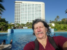 Ted at the Mayan Palace hotel in Acapulco, Mexico.