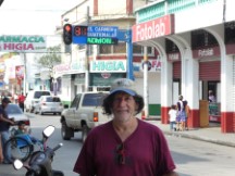 Ted in town south of Mexico in Guatemala (nearest town to border with buses available).
