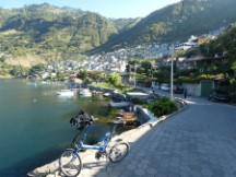 Ted’s bike at Santo Catarina on Lake Atitlan in Guatemala.