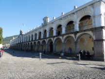 Museum near central park in Antigua Guatemala.