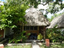 Ted’s bike in front of his Hotel room in Tikal National Park, Guatemala.