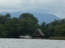 Home on the shore of the Rio Dulce between the town of Rio Dulce and Livingston, Guatemala.