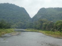 View from the road between El Estor, Guatemala and Rio Dulce, Guatemala.
