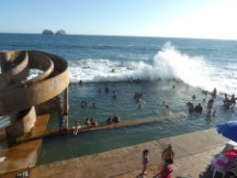 Mazatlán, Mexico – Ocean city pool.