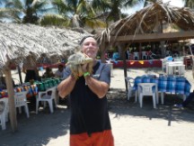 Mazatlán, Mexico – Ted with Iguana on Stone Island.