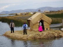 Lake Titicaca near Puno, Peru – floating islands.
