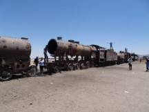 Train graveyard near Uyuni, Bolivia.